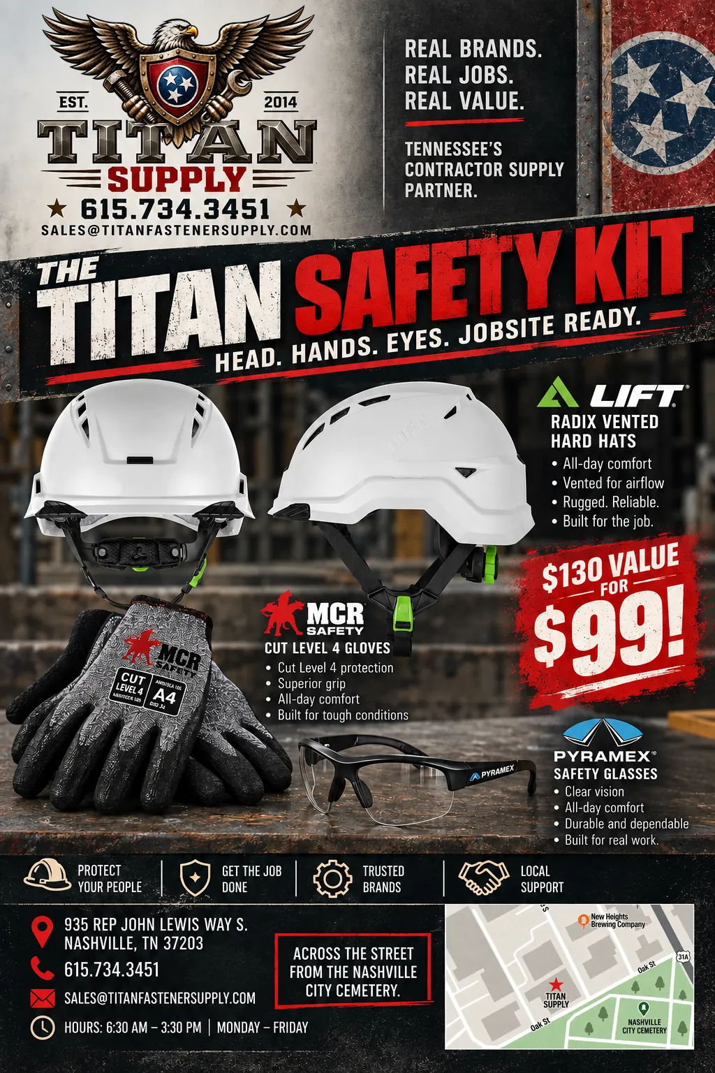 The Titan Safety Kit flyer - click to view