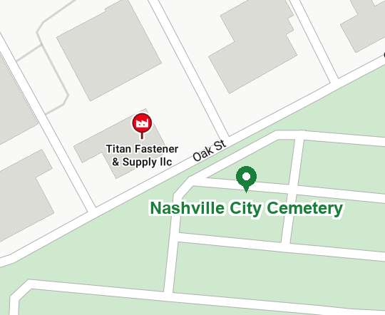Titan Fastener & Supply service area map